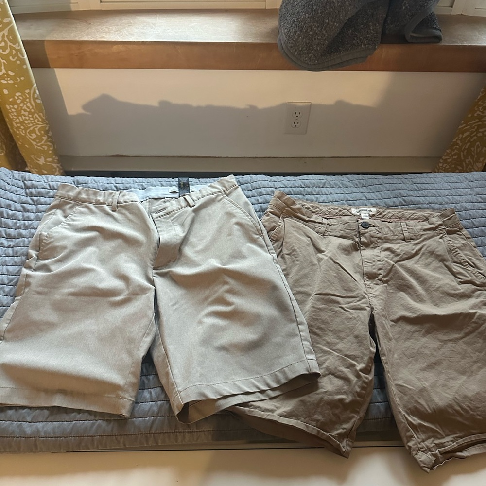Men's Casual Shorts Set - Tan